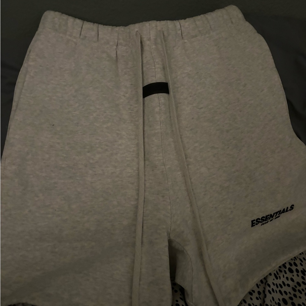 Essentials Light Gray Casual Shorts